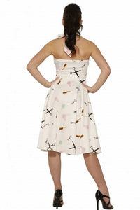 Orchid Bloom - Beauty Salon Halter Dress