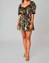 BUDDYLOVE Pennies From Heaven Dress in gold - women's dress