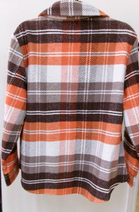 Keren Hart - Women's Plaid Shacket With Snaps