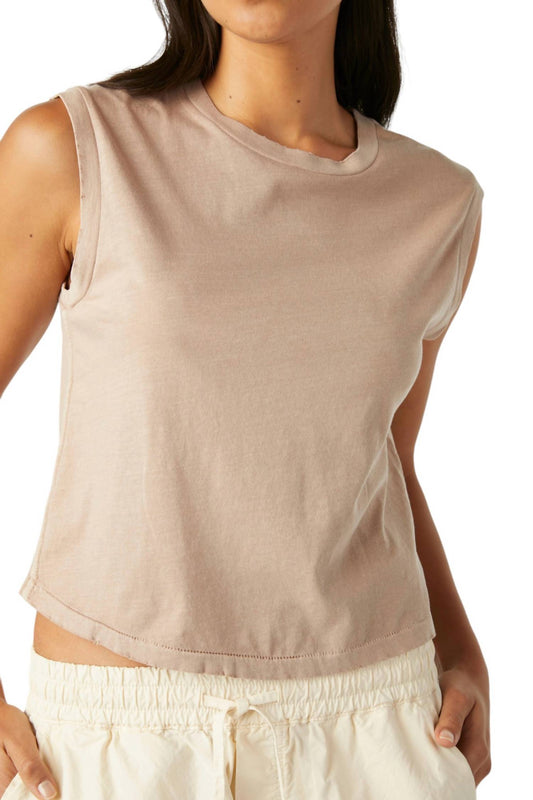 Amo - Sleeveless Babe Tee Top