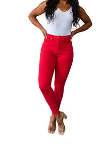 Judy Blue - High Rise Control Top Garment Dyed Skinny Jeans