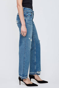 Moussy - Lochwood Straight Low Rise Denim Jeans