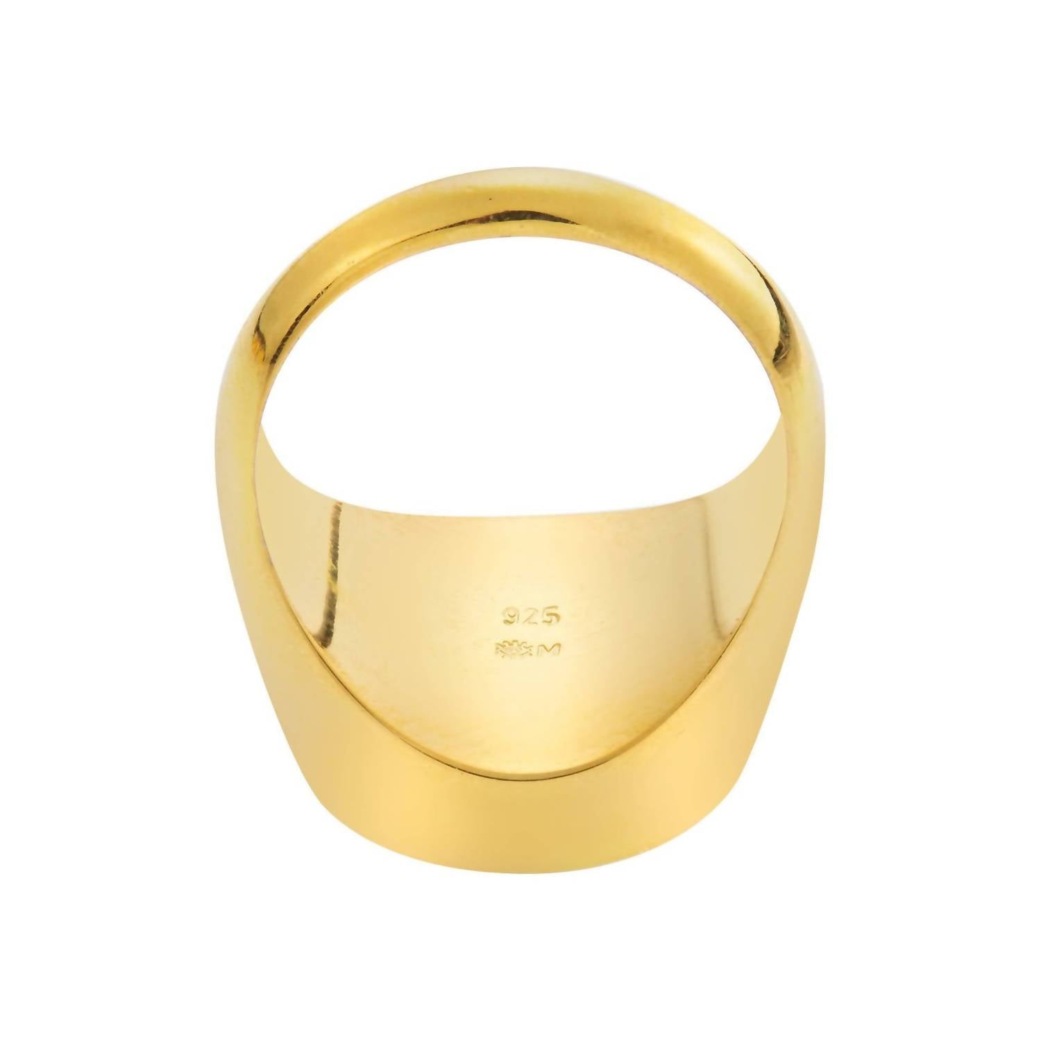 Eye M - Women's Moon Crystal Chevalier Ring