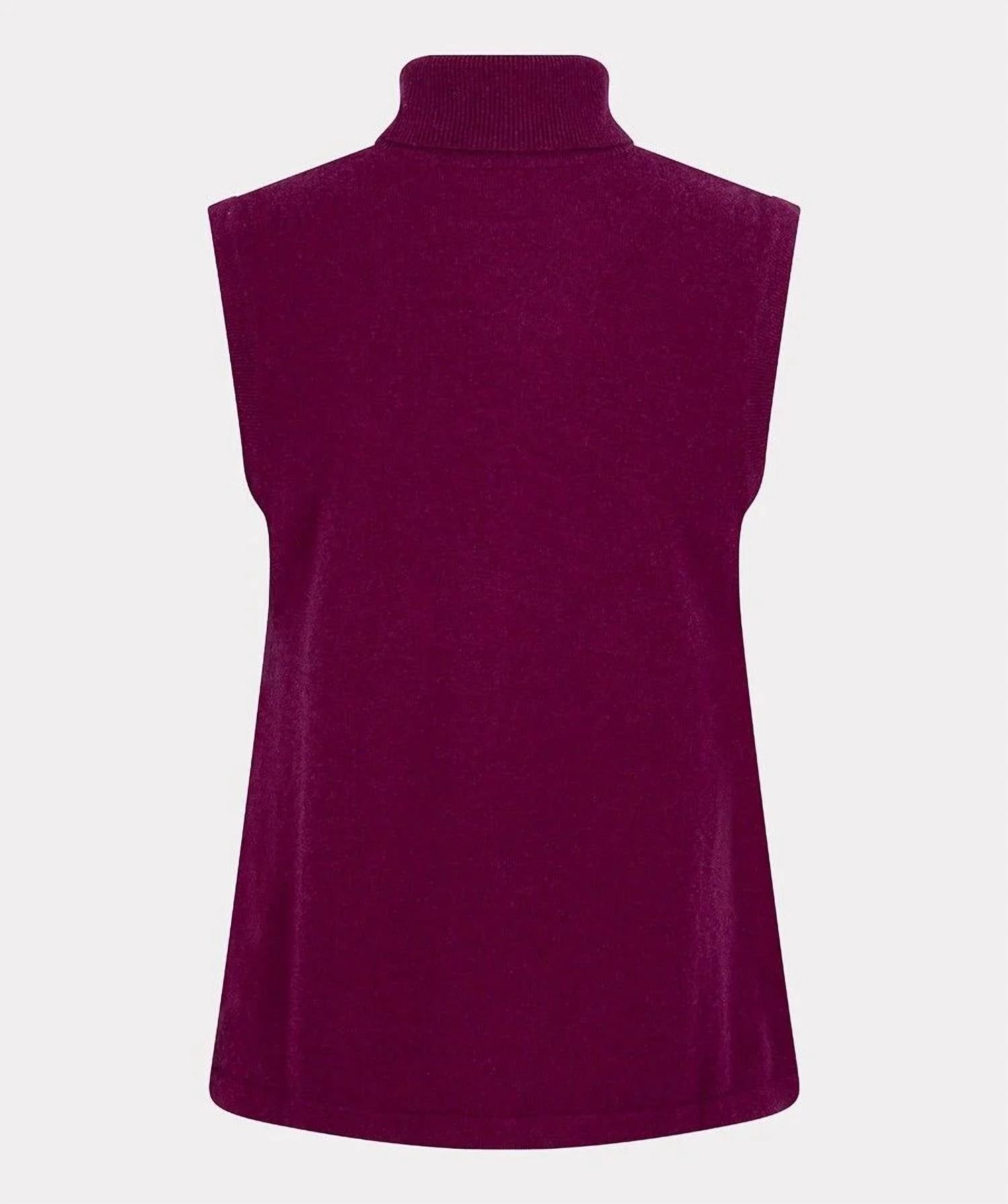 Esqualo - Sleeveless Turtleneck Sweater