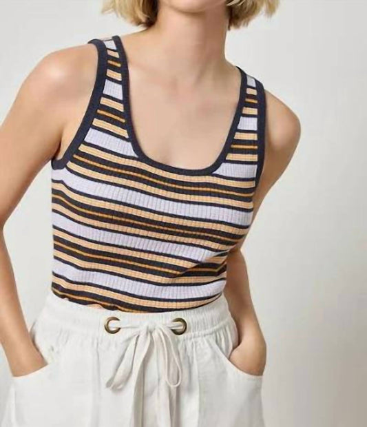 Lilla P - Striped Scoop Neck Tank