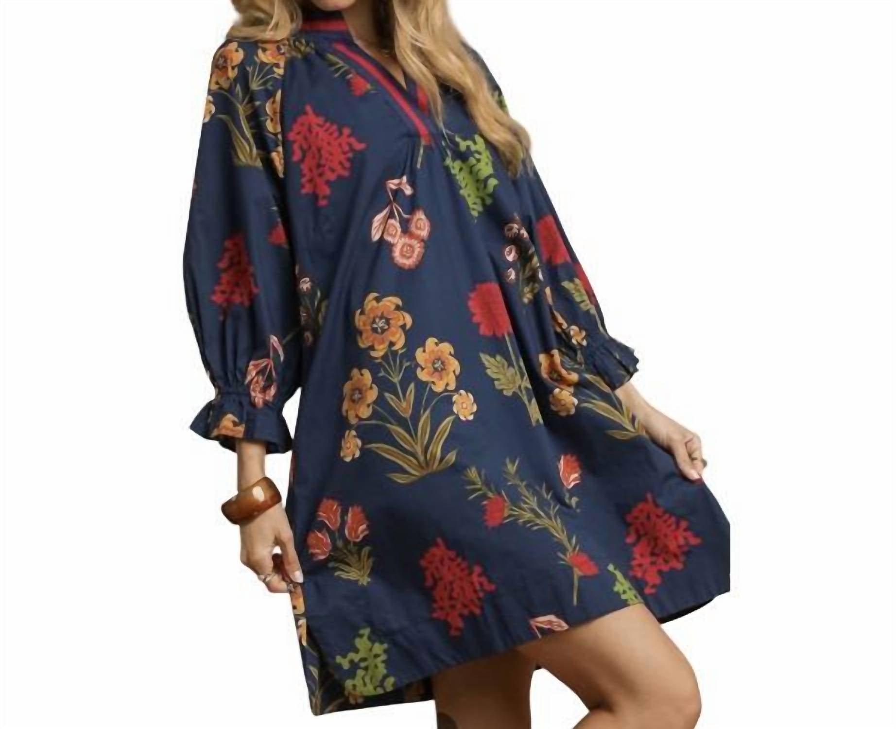Umgee - Floral Midi Dress
