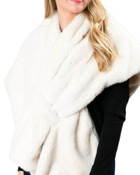 Top It Off - Katie Faux Fur Keyhole Wrap