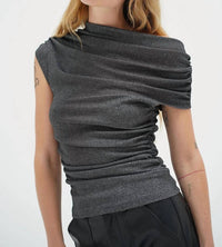 Lna - Lurex Ribbed Top