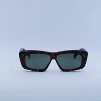 Celine Unisex - Cl40259i 52n Rectangle Sunglasses in dark havana green - women's accessory - view 4