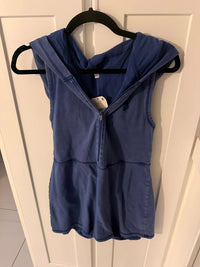 Free People Women's Mini hoodie dress in vintage blue - women's dress