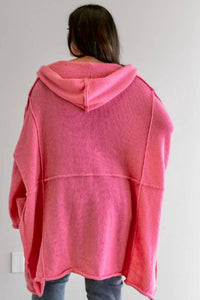 Davi & Dani - Pocket Detailed Longline Cardigan - Plus