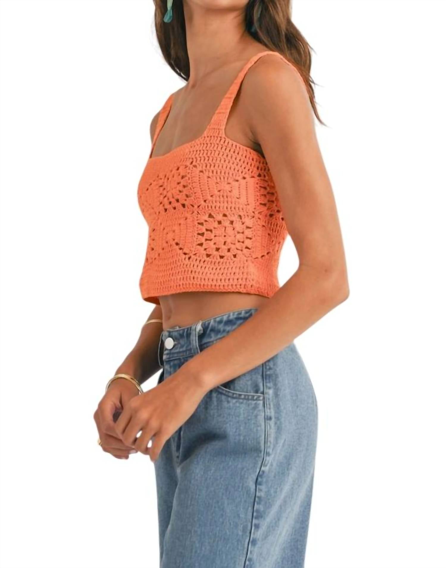 Sage The Label - Quinn Crochet Crop Top