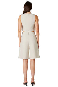 NIA Daisy Trouser Shorts in shell - women's shorts - detail view