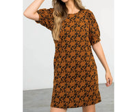 Thml - Textured Dress With Puff Sleeves