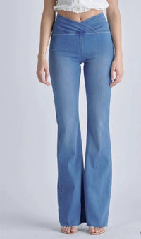 Cello - Criss Cross Waist Jeans