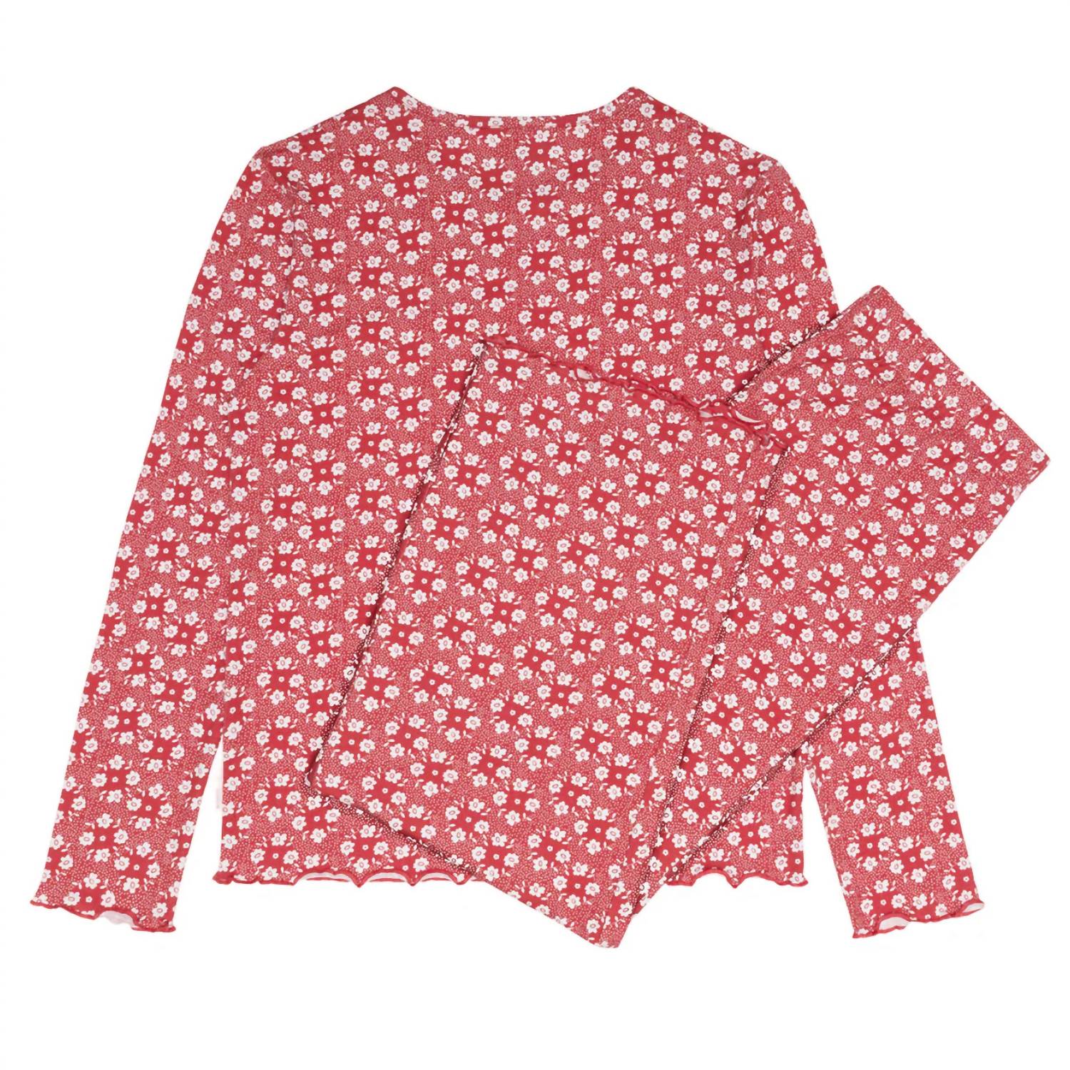 Minnow - Women's Holiday Bloom Pima Pajamas Set