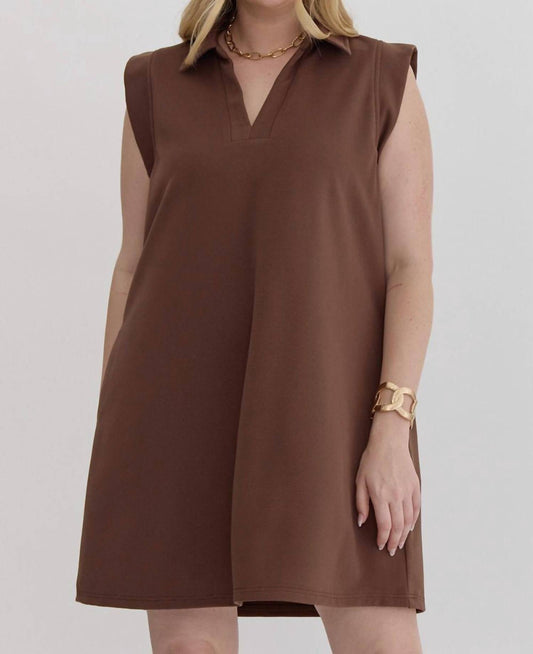 Entro - Sleeveless Mini Dress - Plus