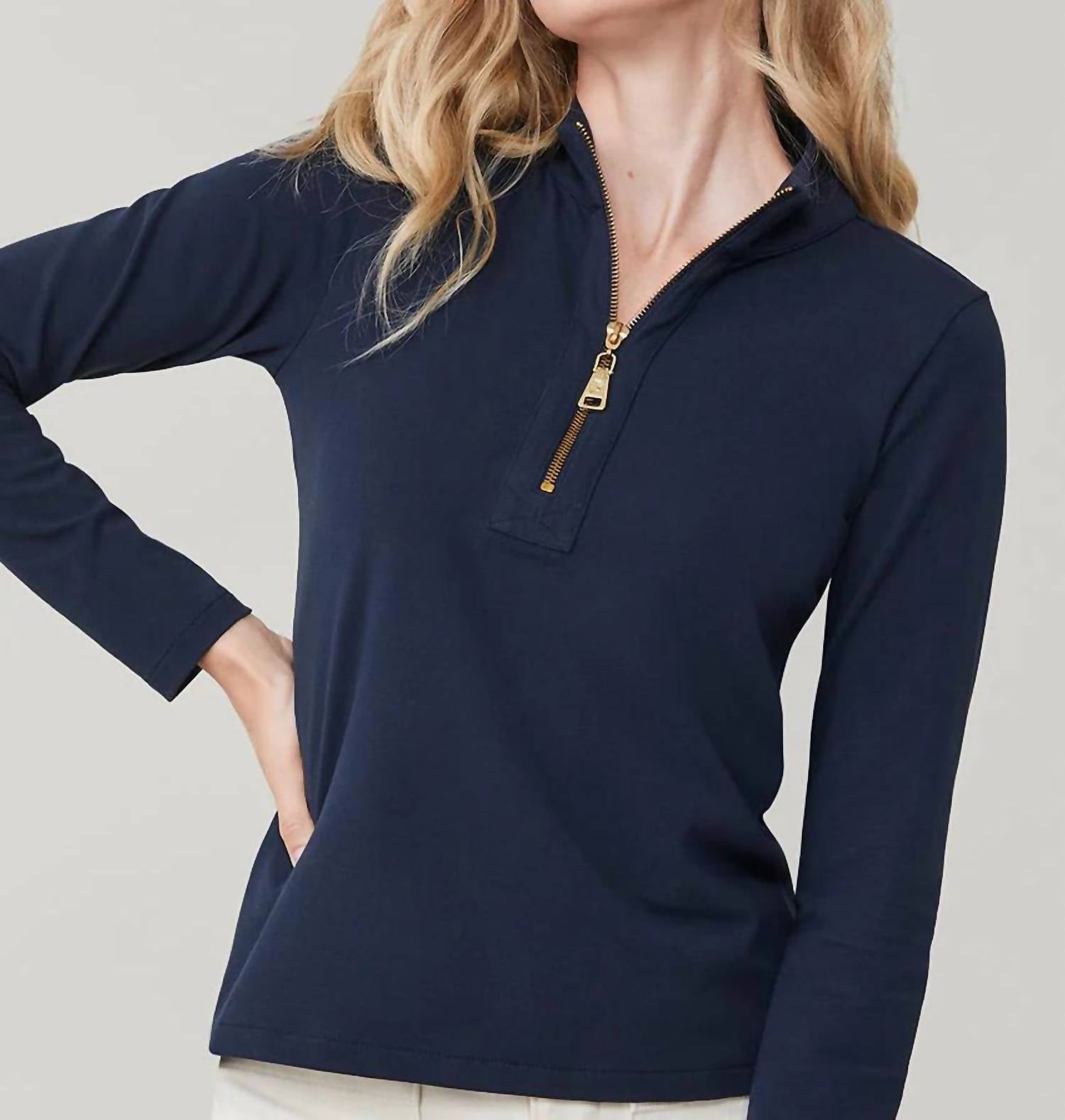 Spartina 449 - Nora Half Zip Long-sleeve Top