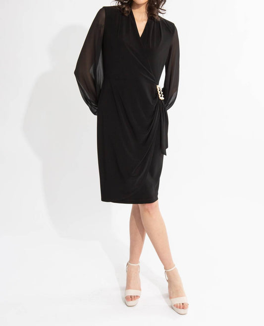 Joseph Ribkoff - V-neck Sheath Dress