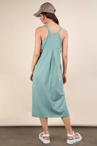 Very J - V-Neck Sleeveless Casual Comfy Midi Dress