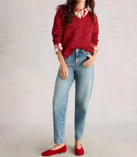 White Stuff - Textured V Neck Sweater