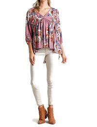 Umgee - Floral Babydoll Top