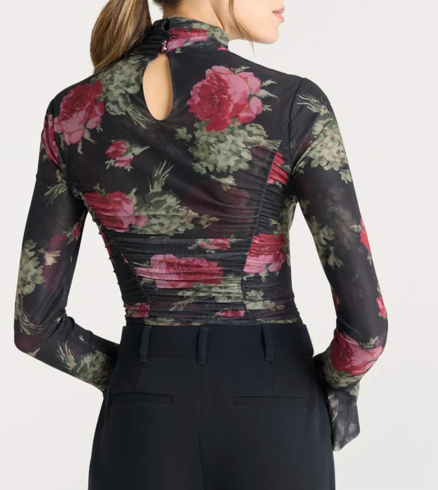 Cinq A Sept - Baroque Roses Lucy Top