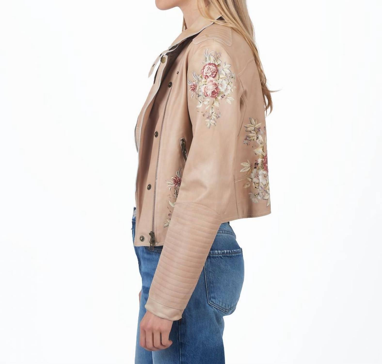 Harley Floral Leather Jacket