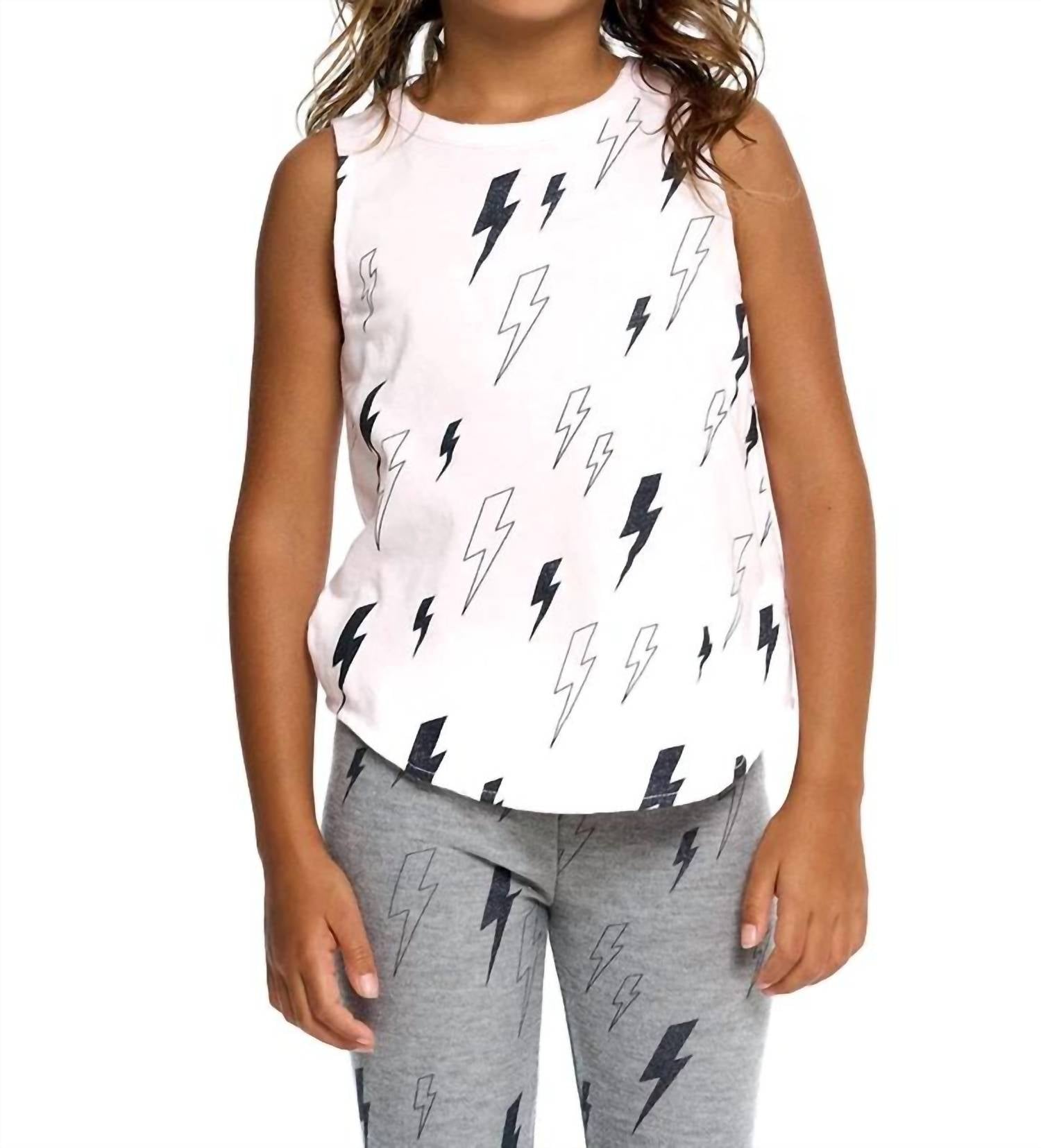 Chaser - Glitter Bolts Sleeveless Tee