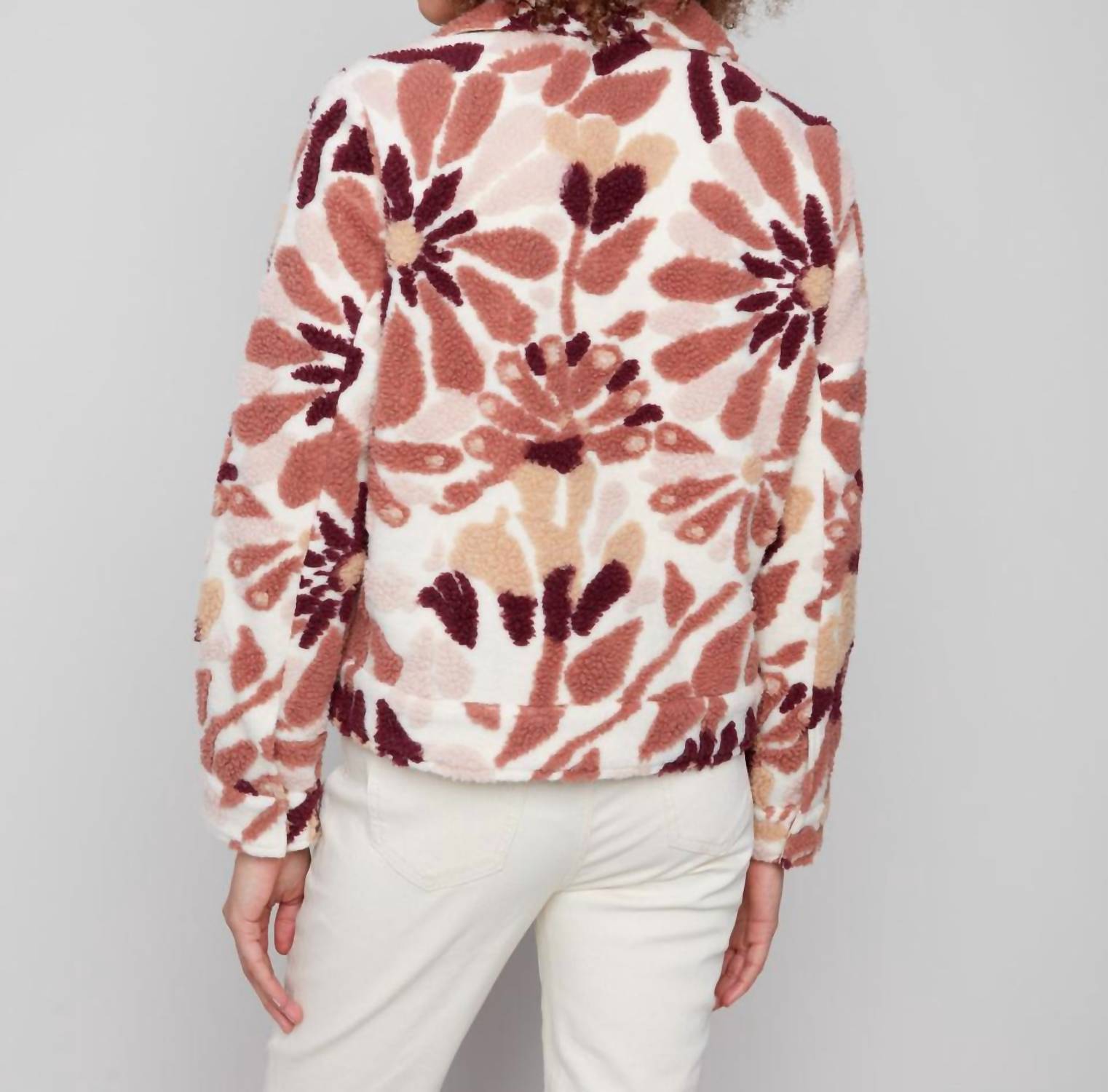 Charlie B - Sherpa Flocked Fleece Short Jacket