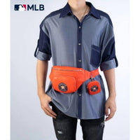Montana West Men's Houston Astros Major League Baseball Fanny Pack Sling Bag in orange - men's bag - alternate view