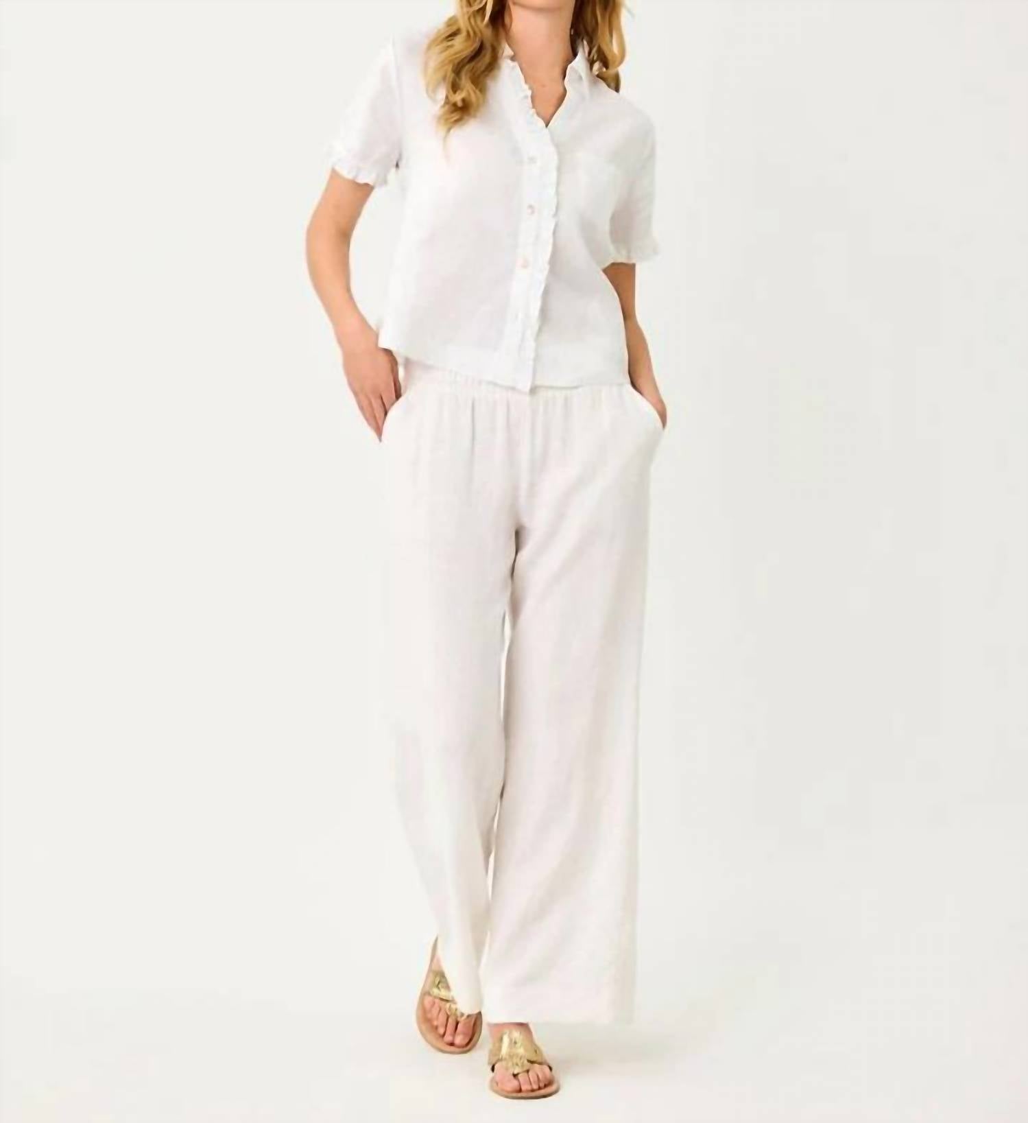 Lilly Pulitzer - MIRABELLA LINEN PALAZZO PANTS
