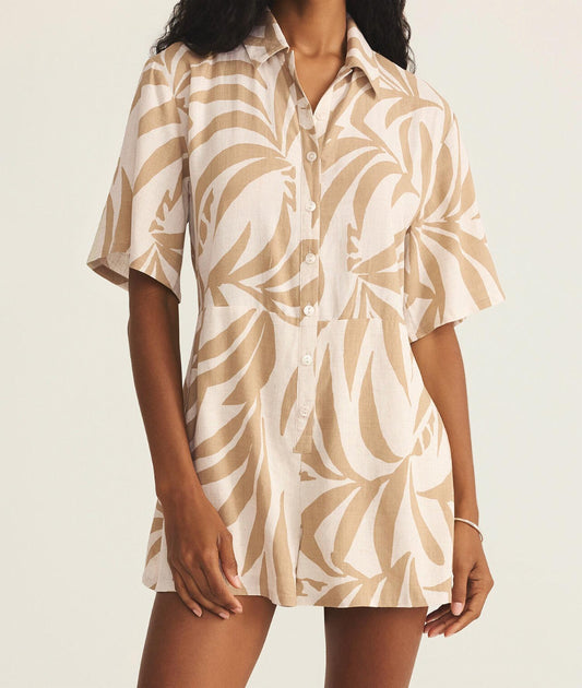 Z Supply - Marcel Palm-print Romper