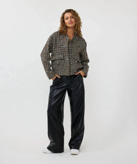 Esqualo - Tove Tweed Bomber Jacket