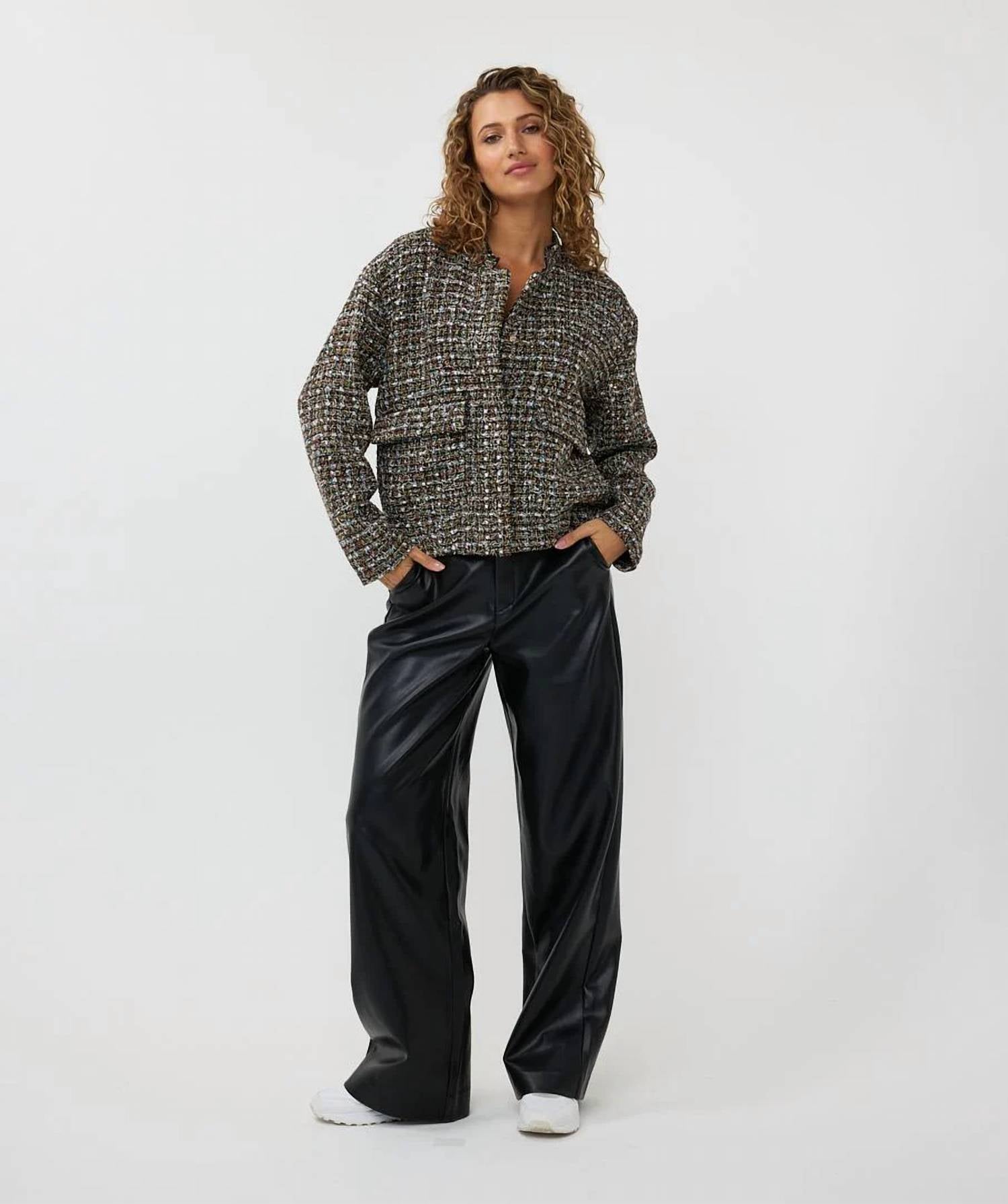 Esqualo - Tove Tweed Bomber Jacket