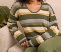 Tribal - Combed U Neck Waffle Sweater