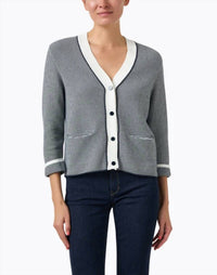 Saint James - CALANQUES V Neck Cardigan