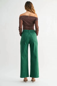 Just Black Denim - Patch Pocket Wide Leg Jeans