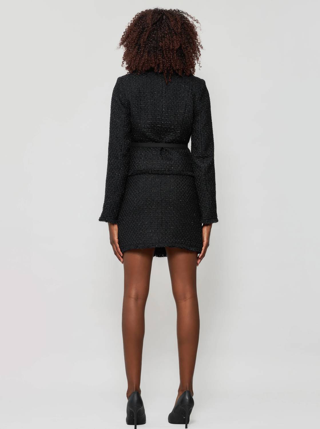 Solgo Atelier - Tia Shimmering Bouclé Crop Jacket
