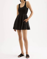 Nude Lucy Kova Mini Dress in black 1 - women's dress - alternate view