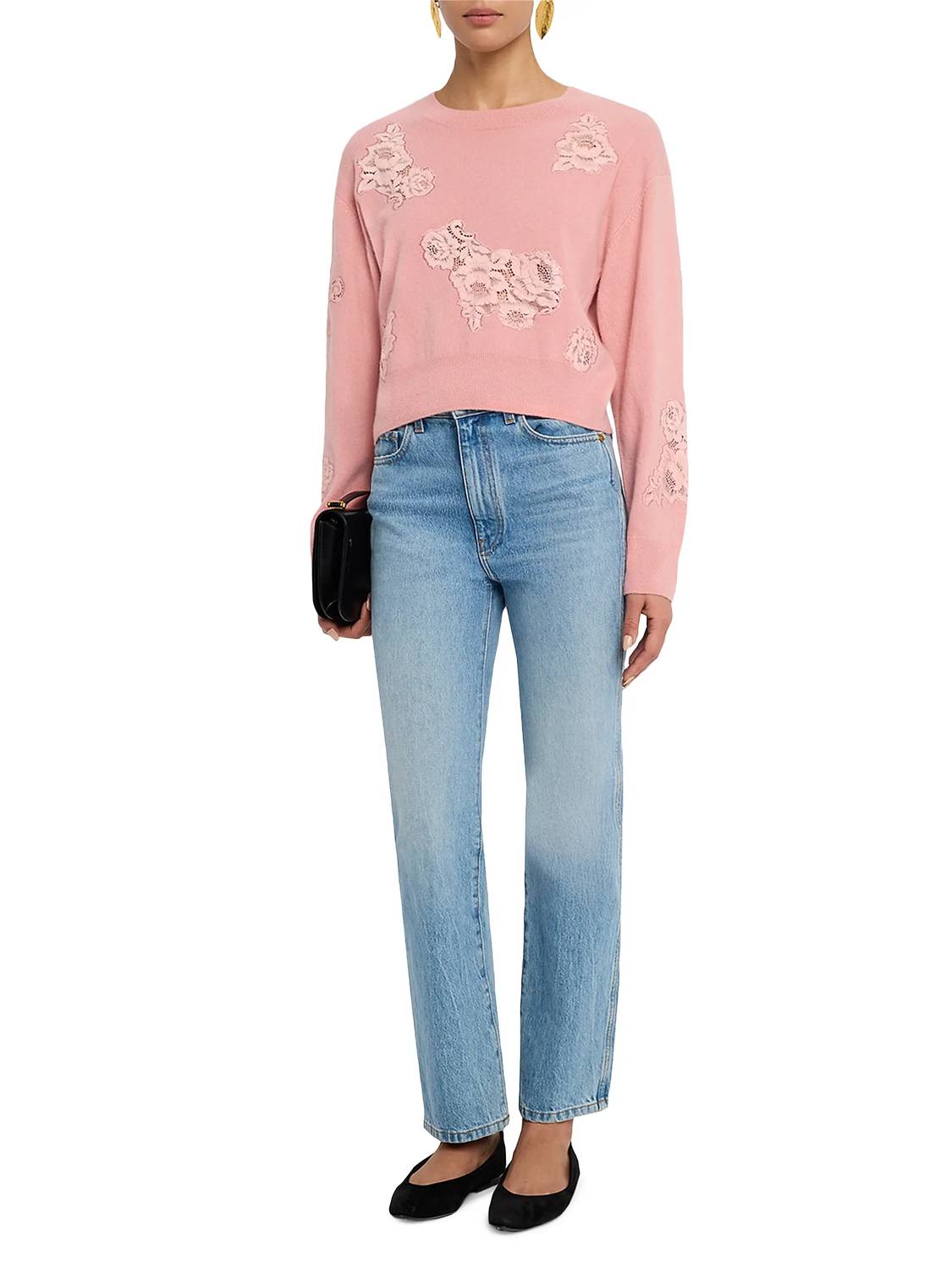 Loveshackfancy - Lazuli Cashmere-Blend Lace Sweater