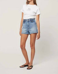 ROLLA'S Pretty Bow Classic Tee in cloud 7274 - women's t-shirt - alternate view
