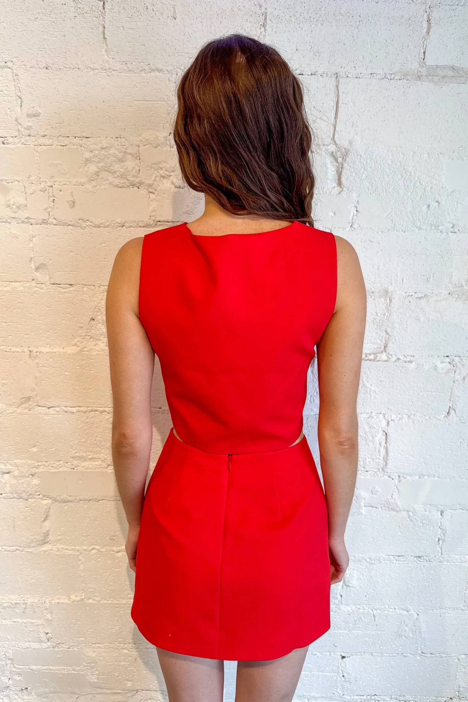 Day + Moon - Crepe Wavy Mini Skort