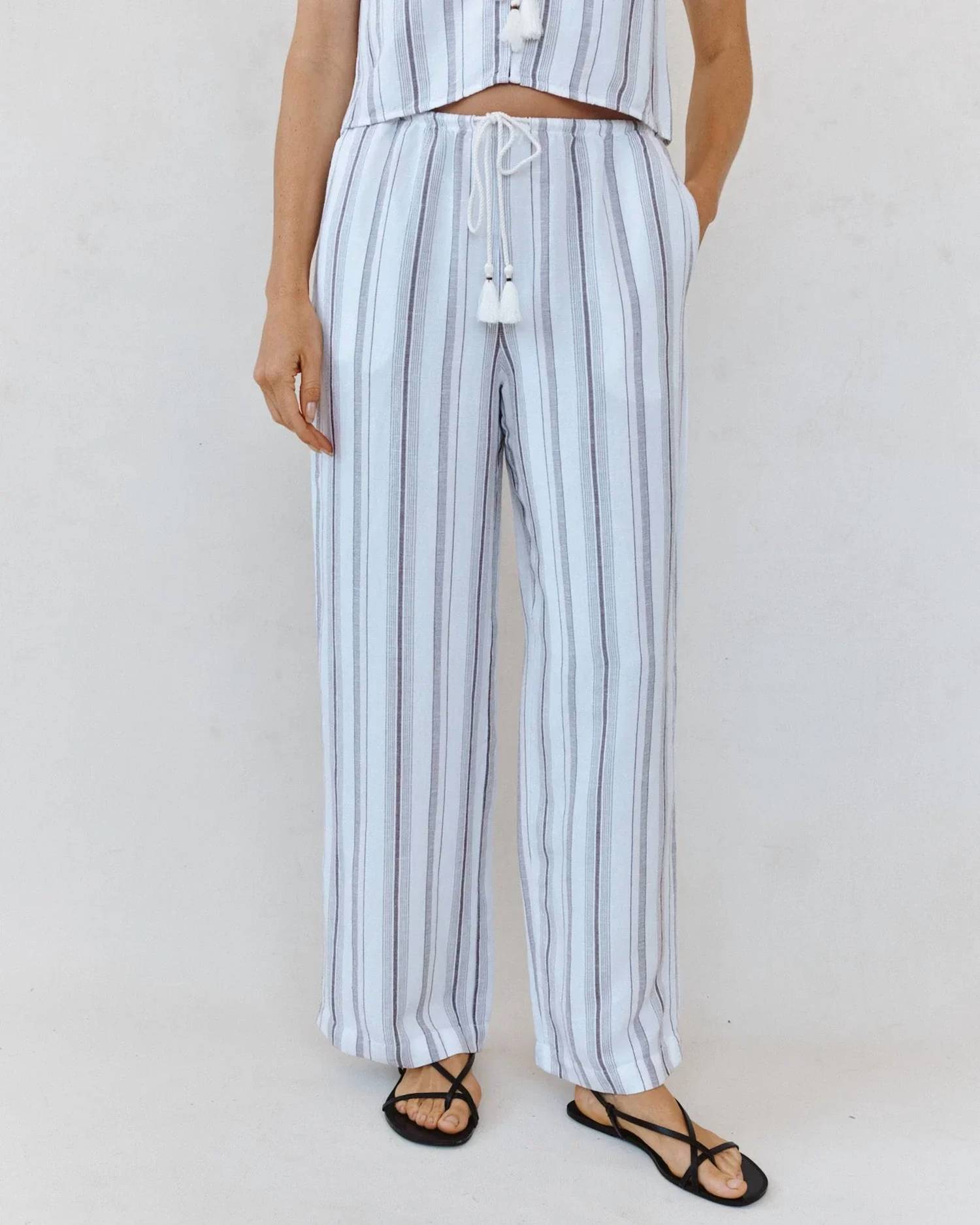 Bella Dahl - Beach Pants With Tassel Drawstring