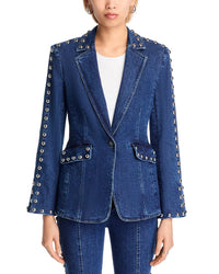 Cinq A Sept - Denim Studded Milly Jacket