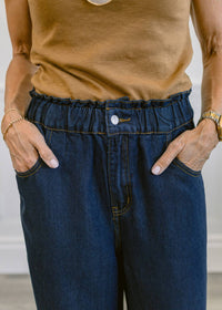 Frnch - Elastic Waist Wide-leg Lusitania Jean