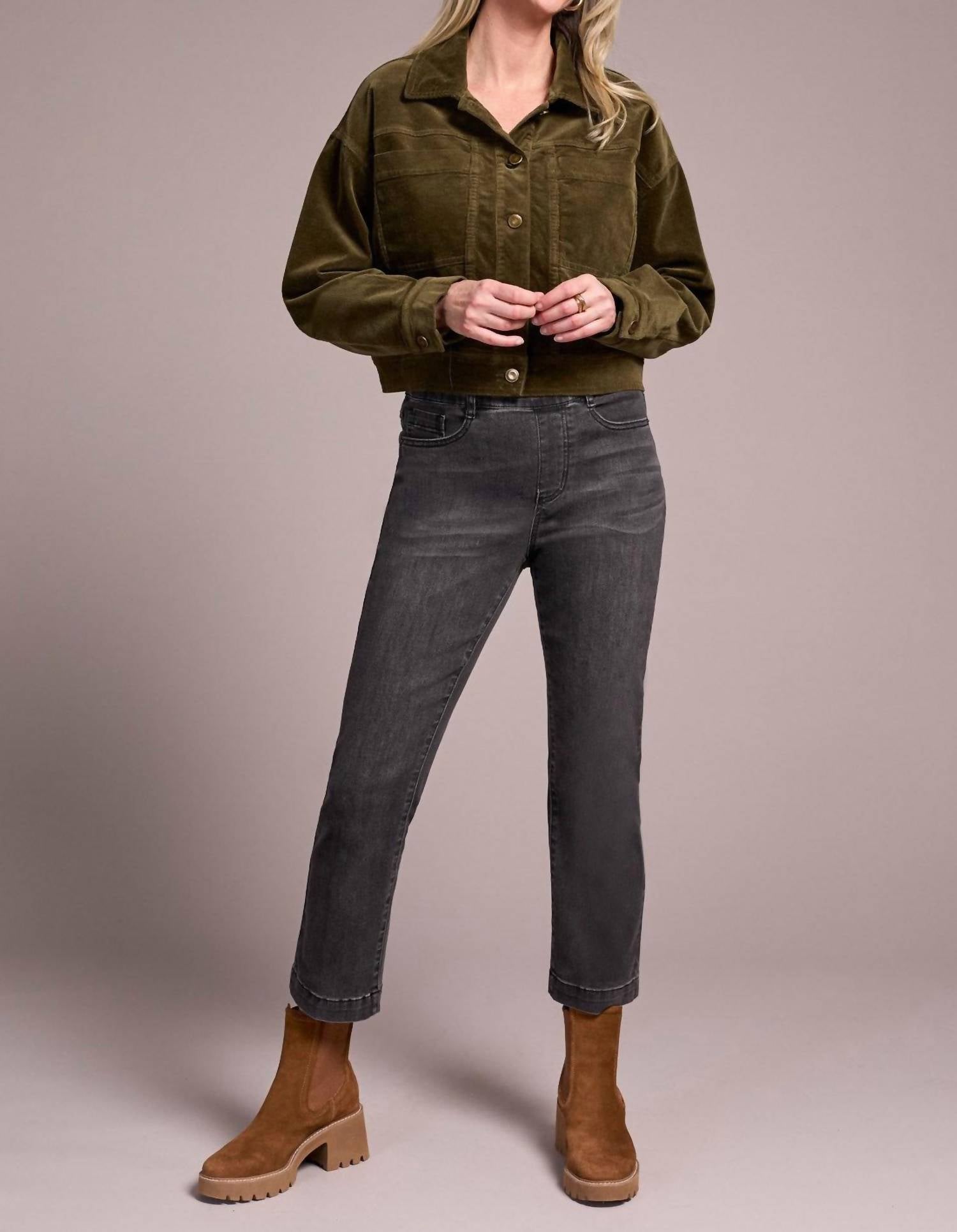 Tribal - Button-front Stretch Corduroy Jacket