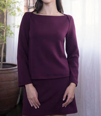 P.Cill - Vera Butter Modal Boat Neck Top