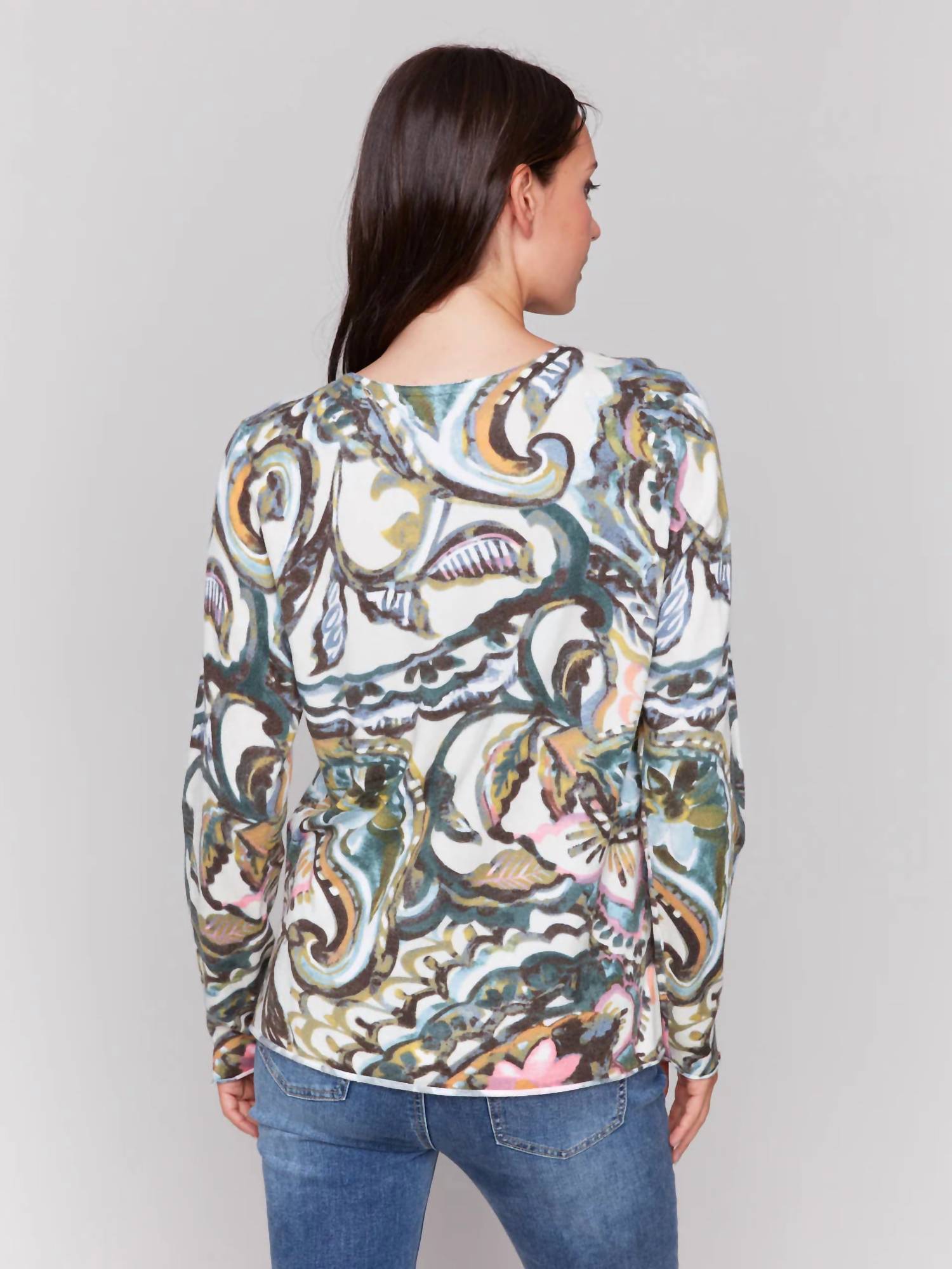 Charlie B - Snow Wash V-neck Sweater