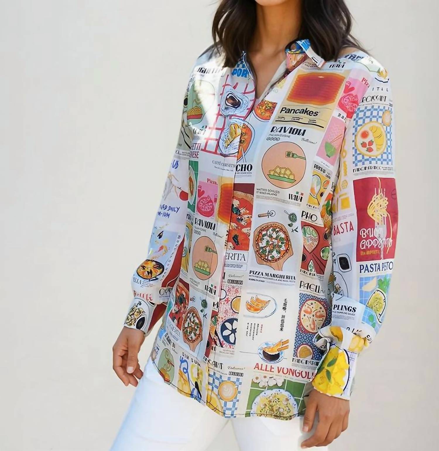 Unbreak.It - NAOMI Foodie Print Blouse